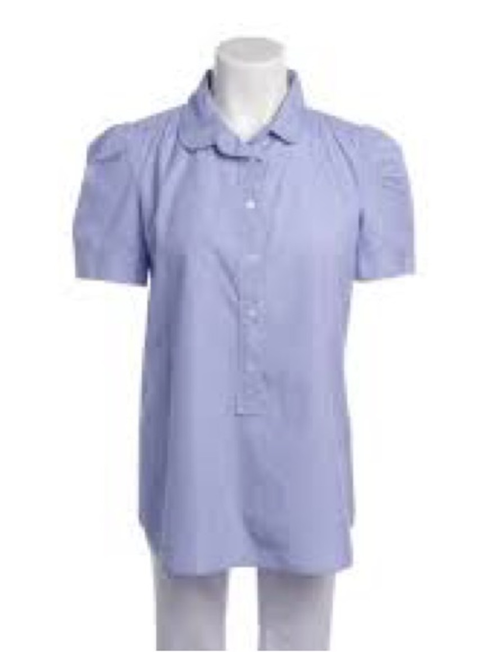 J.Crew short-sleeve button-up poplin blouse